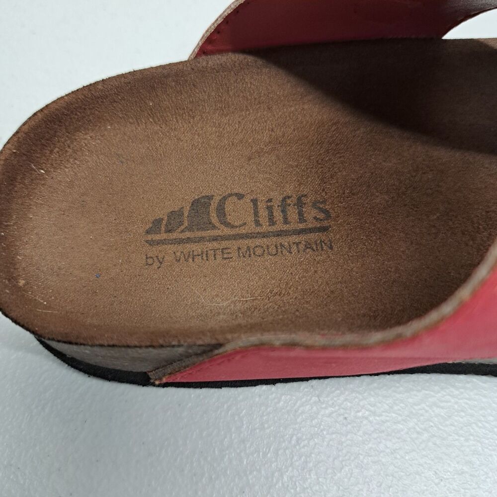 Cliffs by White Mountain Catelyn Red Sandals Women's 8W - Picture 3 of 4